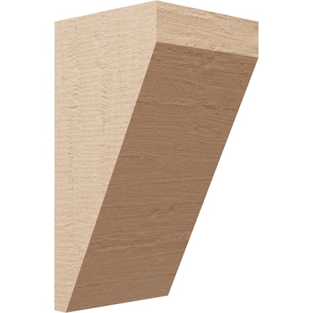 Ekena Millwork 12"W x 12"D x 24"H Wide Concord Rough Cedar Woodgrain TimberThane Corbel, Primed Tan CORUR12X12X24CONRCPR